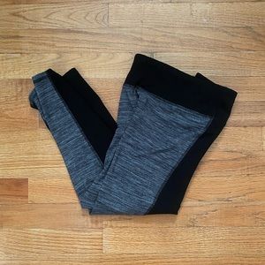 3/4 Grey and Black Leggings